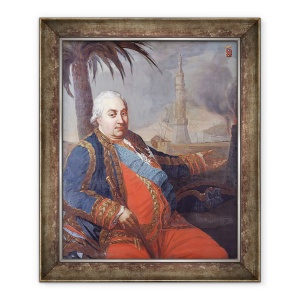 Tablou inramat - Scoala Franceza - Portret De Pierre Andre de Suffren De Saint-Tropez, 50 x 60 cm