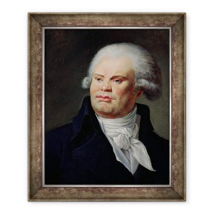 Tablou inramat - Scoala Franceza - Portretul lui Georges Danton 1759-94 II, 50 x 60 cm