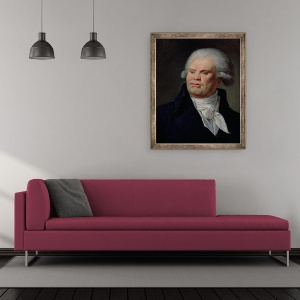 Tablou inramat - Scoala Franceza - Portretul lui Georges Danton 1759-94 II, 50 x 60 cm - Img 2