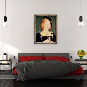 Tablou inramat - Scoala franceza - Portretul Mariei Angliei 1496-1533 Sotia lui Ludovic al XII-lea 1494-1533 c.1514, 60 x 80 cm - Img 3