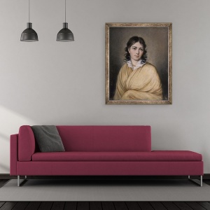 Tablou inramat - Scoala Germana - Bettina von Arnim, 50 x 60 cm - Img 2