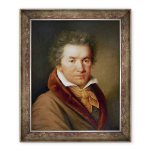 Tablou inramat - Scoala Germana - Ludwig van Beethoven 1770-1827, 70 x 85 cm