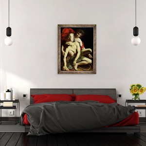Tablou inramat - Scoala Italiana - Moartea lui Hyacinthus, 60 x 80 cm - Img 3