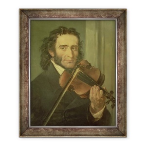 Tablou inramat - Scoala Italiana - Portret De Niccolo Paganini 1782-1840, 50 x 60 cm