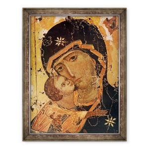 Tablou inramat - Scoala Rusa - Icon, 60 x 80 cm