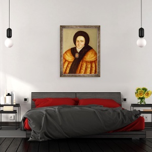 Tablou inramat - Scoala Rusa - Portretul tarinei Evdokiya Lopukhina, 70 x 90 cm - Img 3
