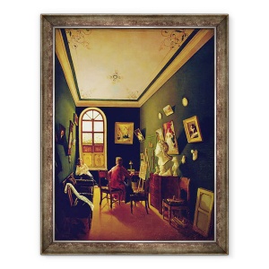 Tablou inramat - Scoala Rusa - Studioul Pictorului, 60 x 80 cm