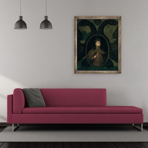 Tablou inramat - Scoala Rusa - Tsarevna Sophia Alexeevna, 50 x 60 cm - Img 2