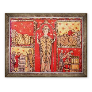 Tablou inramat - Scoala spaniola - Sfantul Nicolae din Bari, 60 x 80 cm