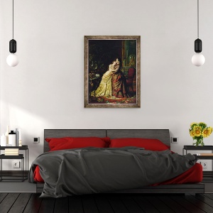 Tablou inramat - Sergei Ivanovich Gribkov - inainte de casatorie, 70 x 90 cm - Img 3