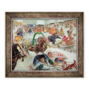 Tablou inramat - Sergej Vasilevic Ivanov - Shrovetide, 50 x 60 cm