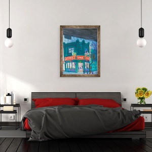 Tablou inramat - Sol Jeong - Cand miros chips-uri la noapte, 70 x 90 cm - Img 3
