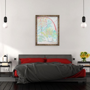 Tablou inramat - Sol Jeong - Palm House, 60 x 80 cm - Img 3
