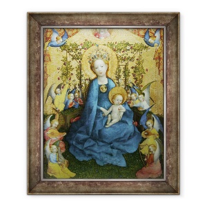 Tablou inramat - Stephan Lochner - Madonna in Rose Bower, 50 x 60 cm