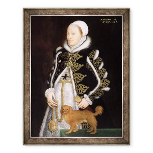 Tablou inramat - Steven van der Meulen - Portretul unei femei, probabil Catherine Carey, 70 x 90 cm