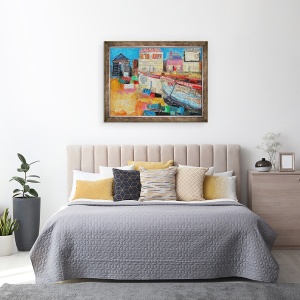 Tablou inramat - Sylvia Paul - Barci de pescuit vechi, 2013, 60 x 80 cm - Img 3