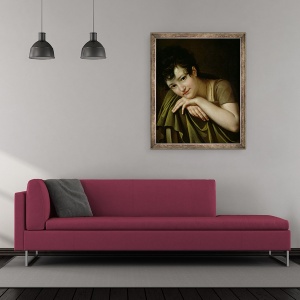 Tablou inramat - Thomas Henry - Portretul unei femei II, 50 x 60 cm - Img 2