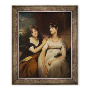 Tablou inramat - Thomas Lawrence - Portret De Charlotte si Sarah Carteret-Hardy, 70 x 85 cm