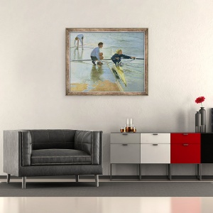 Tablou inramat - Timothy Easton - Ajustari la Henley, 50 x 60 cm - Img 2