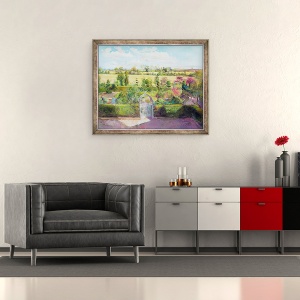 Tablou inramat - Timothy Easton - Gradina de plante dupa recoltare, 50 x 60 cm - Img 2