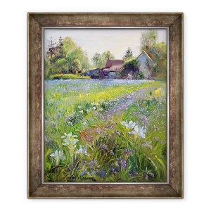 Tablou inramat - Timothy Easton - Irisi pitic si cabana, 50 x 60 cm