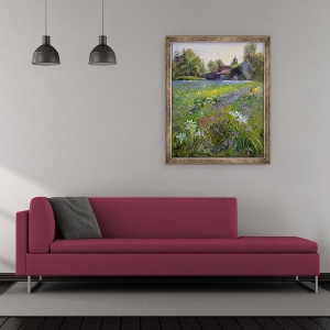 Tablou inramat - Timothy Easton - Irisi pitic si cabana, 50 x 60 cm - Img 2