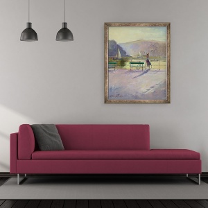 Tablou inramat - Timothy Easton - Rider de coasta, 50 x 60 cm - Img 2