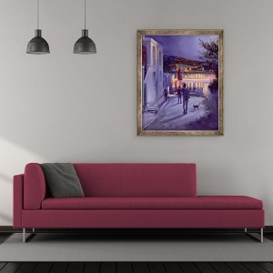Tablou inramat - Timothy Easton - Start Luminat Lunii, 50 x 60 cm - Img 2