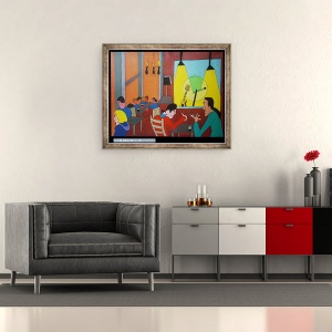 Tablou inramat - Timothy Nathan Joel - Bar la Expo, Hanovra, 2000, 50 x 60 cm - Img 2