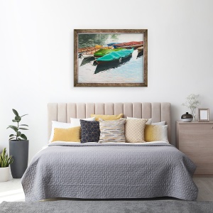 Tablou inramat - Tony Fandino - Barci pe Tamisa VI, 60 x 80 cm - Img 3