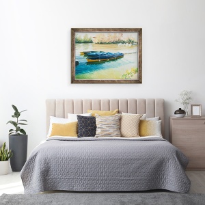 Tablou inramat - Tony Fandino - Barci pe Tamisa XV, 60 x 80 cm - Img 3