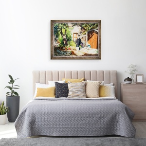 Tablou inramat - Tony Fandino - Preot in Skiathos, 70 x 90 cm - Img 3