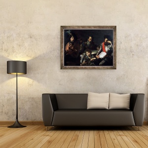 Tablou inramat - Valentin de Boulogne - Cele patru epoci ale omului, 60 x 80 cm - Img 3