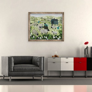 Tablou inramat - Vanessa Bowman - Pastor de primavara, 50 x 60 cm - Img 2
