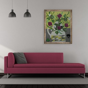 Tablou inramat - Vanessa Bowman - serpi Cap Fritilliaries in Ulcior Geometric, 50 x 60 cm - Img 2