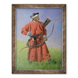 Tablou inramat - Vasili Vasilievich Vereshchagin - Bokharan Soldier Sarbaz, 70 x 90 cm