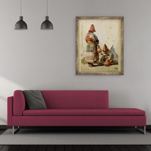 Tablou inramat - Vasili Vasilievich Vereshchagin - in Turkestan, 50 x 60 cm - Img 2