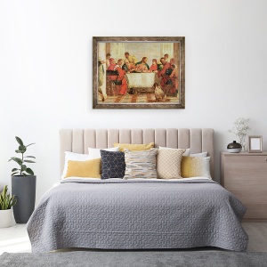 Tablou inramat - Veronese - Detaliu al sarbatorii in casa lui Levi, 60 x 80 cm - Img 3