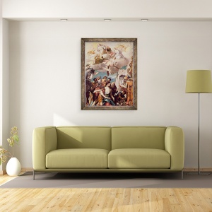 Tablou inramat - Veronese - Martiriul Sfantului Gheorghe, 70 x 90 cm - Img 2