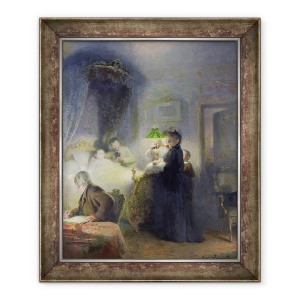 Tablou inramat - Victor Lecomte - Nasterea, 50 x 60 cm