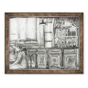 Tablou inramat - Vincent Alexander Booth - Cafenea la Royal Exchange, Manchester, 2011, 60 x 80 cm