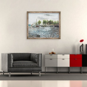 Tablou inramat - Vincent Alexander Booth - Oosterdok Amsterdam, 1999, 70 x 85 cm - Img 2