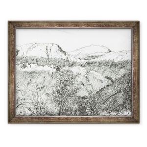 Tablou inramat - Vincent Alexander Booth - Porumbel Crag la rasarit, 2003, 70 x 90 cm