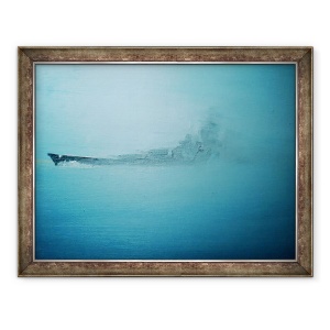 Tablou inramat - Vincent Alexander Booth - Scharnhorst in ceata dimineata Channel Dash 1942, 2014, 70 x 90 cm