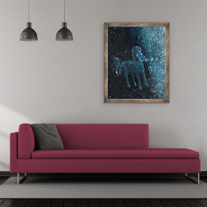 Tablou inramat - Vincent Alexander Booth - Semn stea Sagetarius, 2016, 50 x 60 cm - Img 2