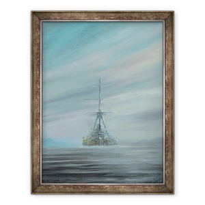 Tablou inramat - Vincent Alexander Booth - SMS Derfflinger Scapa Flow 1919, 2016, 70 x 90 cm