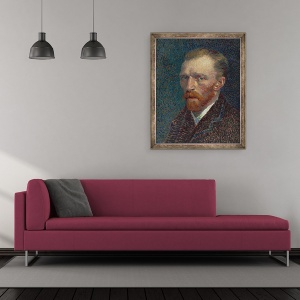 Tablou inramat - Vincent van Gogh - Autoportret II, 50 x 60 cm - Img 2