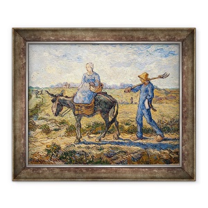 Tablou inramat - Vincent van Gogh - Dimineata, merge la locul de munca, 70 x 85 cm