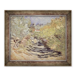 Tablou inramat - Vincent van Gogh - Un drum in St Remy cu figuri de sex feminin, 50 x 60 cm