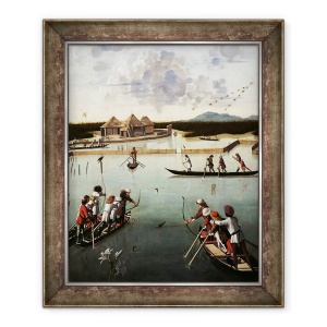 Tablou inramat - Vittore Carpaccio - Vanatoare in laguna, 70 x 85 cm